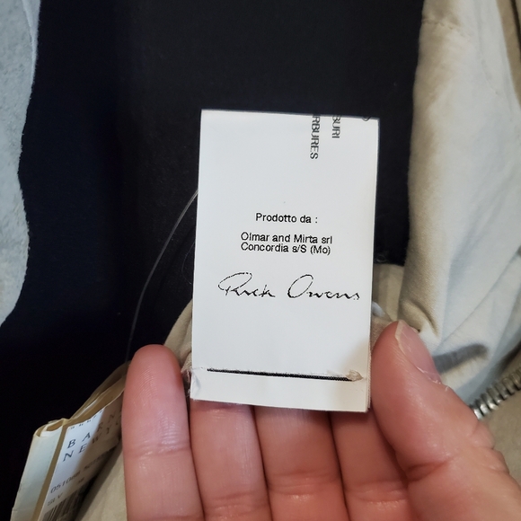 NWT Rick Owens Leather Jacket - Picture 5 of 7